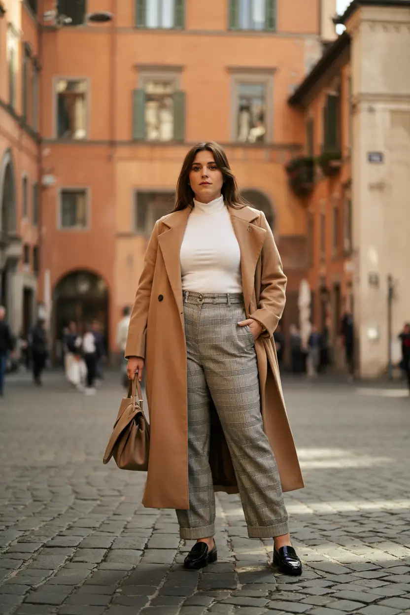 fall plus size capsule wardrobe Classic Neutrals with Euro Sophistication