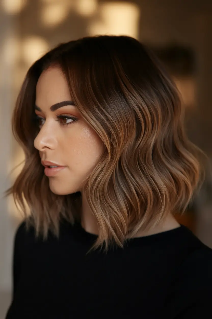 fall-haircuts-for-short-hair-glossy-walnut-waves-with-blended-layers
