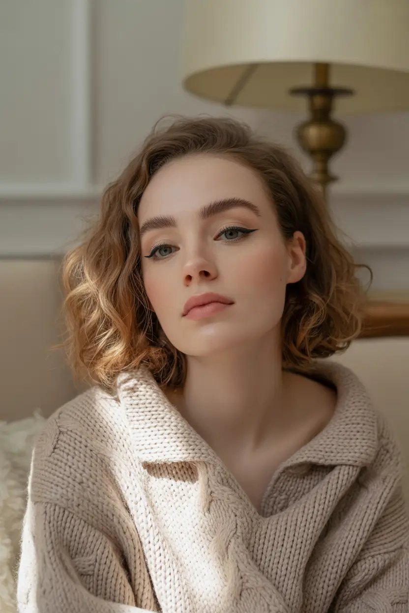 short-curly-haircuts-fall-soft-copper-curl-with-natural-volume