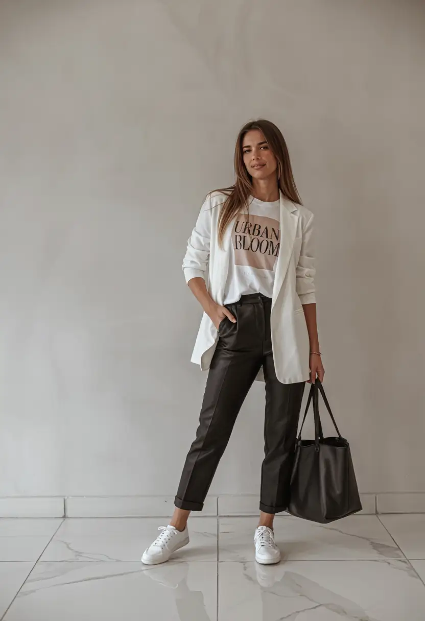 fall transition outfits Bold Basics: The Graphic Tee Gets a Chic Upgrade