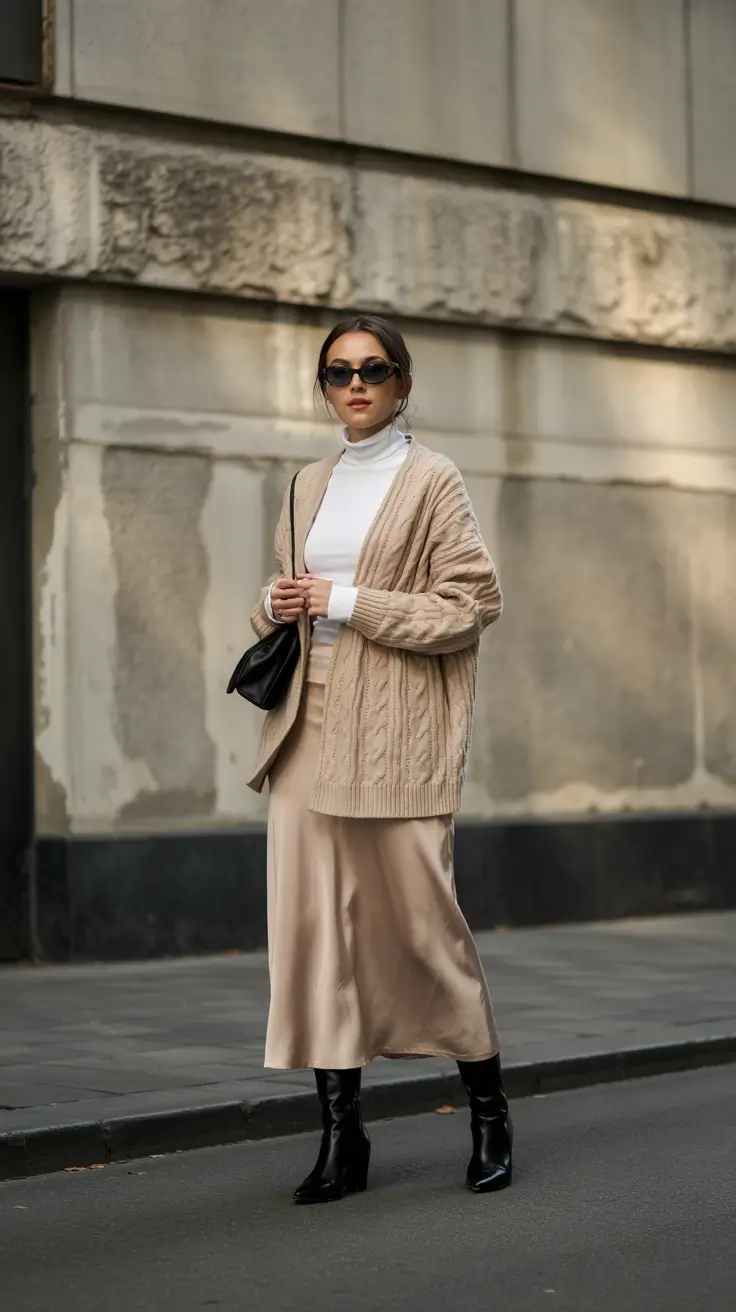 fall transition outfits Knits and Neutrals for the Perfect Sidewalk Stroll