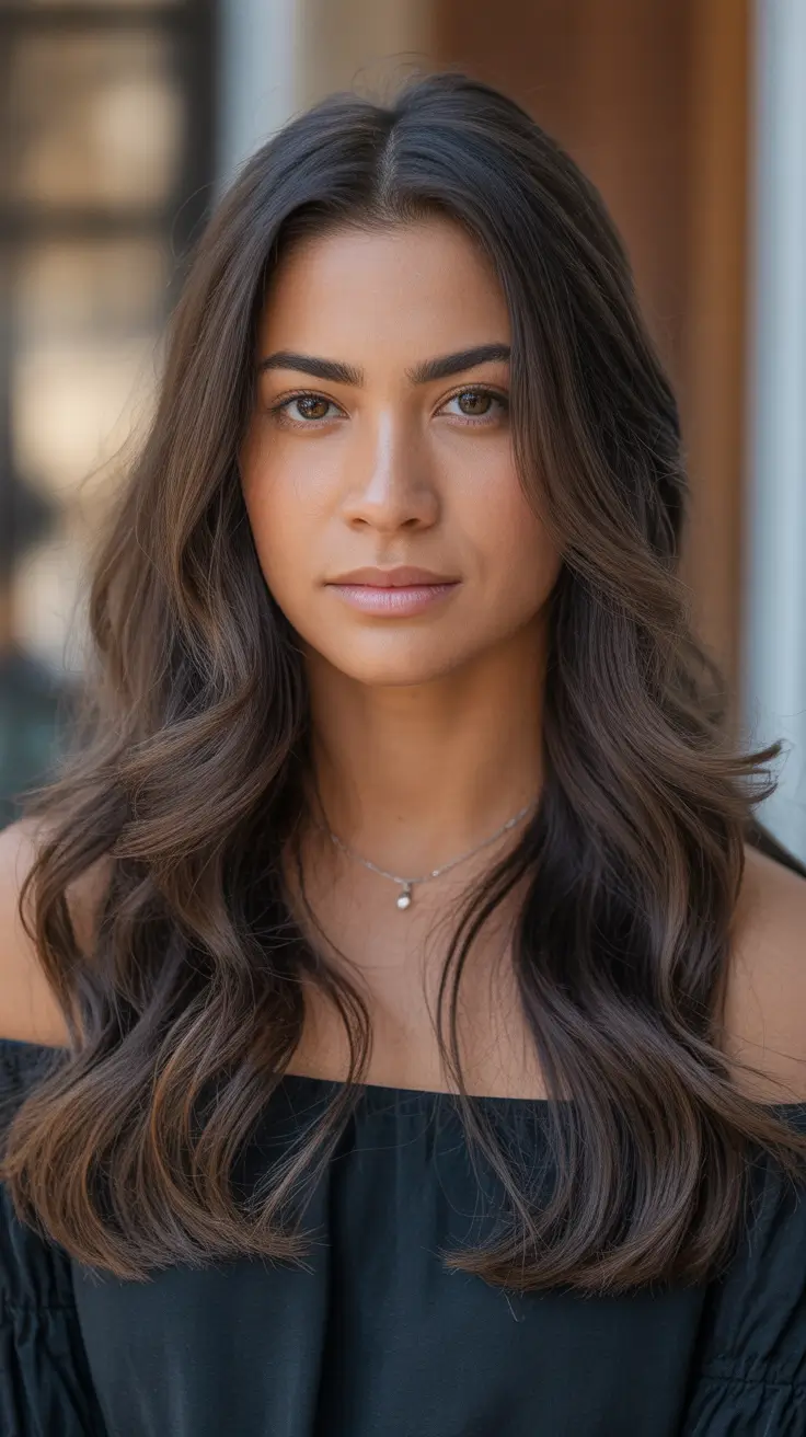 hair color for brown skin tone Velvety Dark Mocha Layers