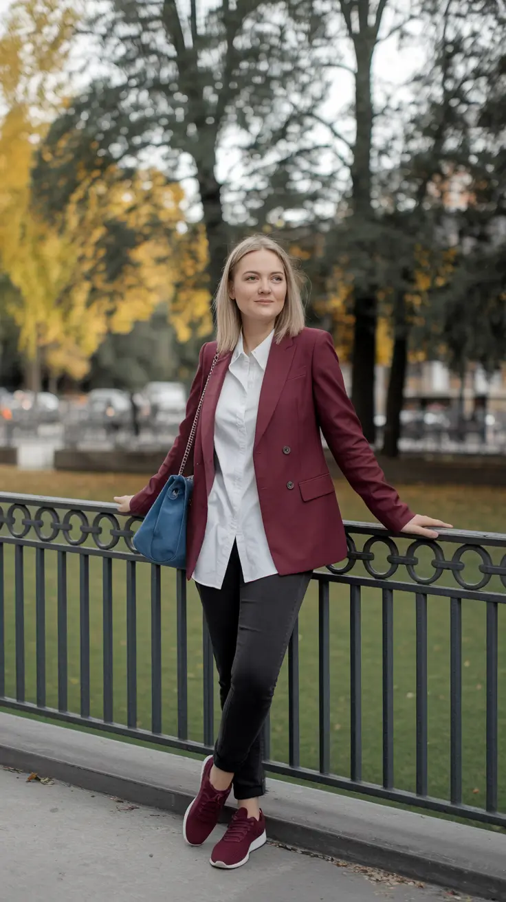 fall outfits Blazer & Sneakers? Say Less
