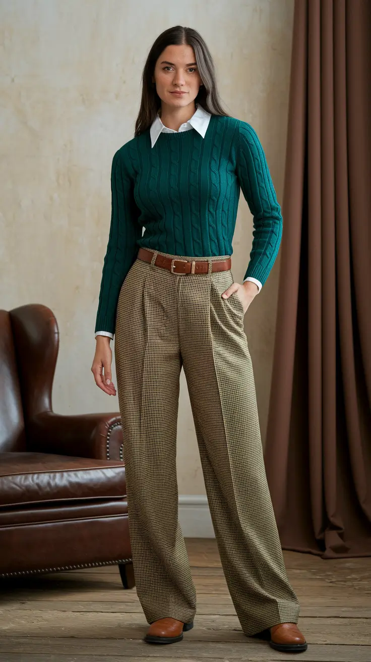 fall outfits Preppy Meets Professor