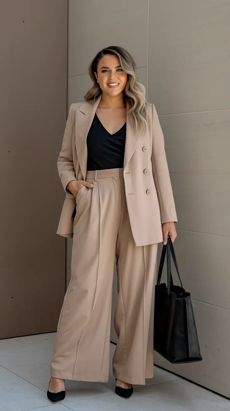 midsize fall outfits The Power Suit Reimagined for Fall