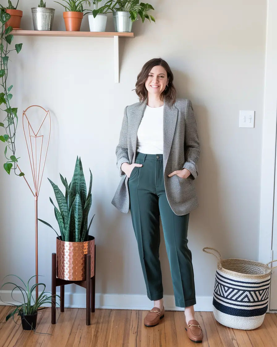 midsize fall outfits Smart Layers with Soft Authority