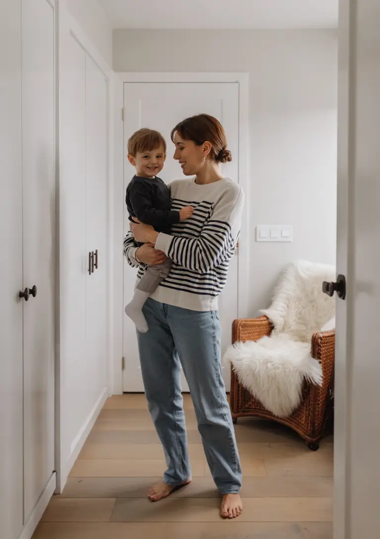 mom outfits for fall 2025 Effortlessly Chic in Classic Stripes