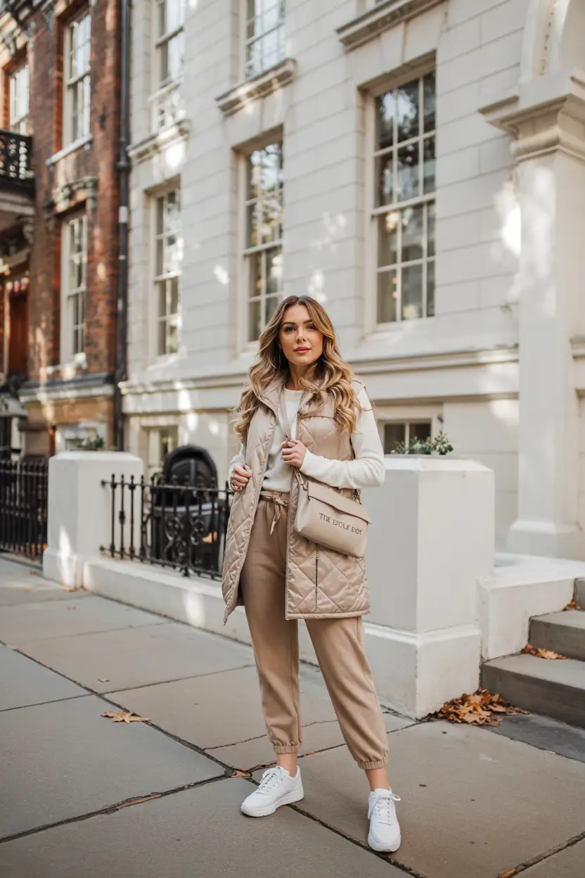 mom outfits for fall 2025 Elevated Neutrals for Brisk Mornings