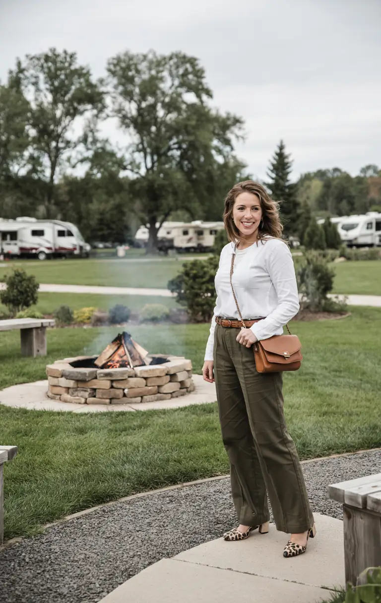 mom outfits for fall 2025 Elevated Campfire Casual