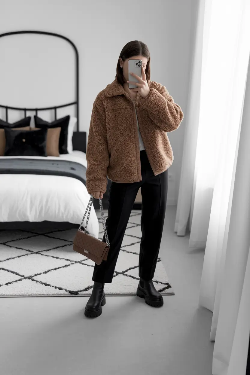 fall fashion clothes Teddy Texture & Urban Contrast
