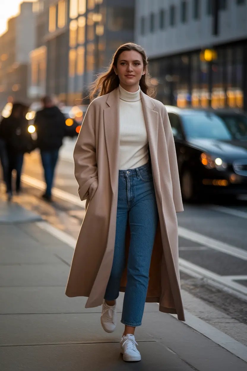 nyc fall outfits Minimalism at Sunset