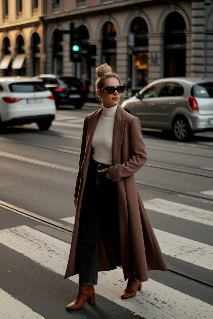 nyc fall outfits cold weather Elevated Minimalism with Timeless Layers