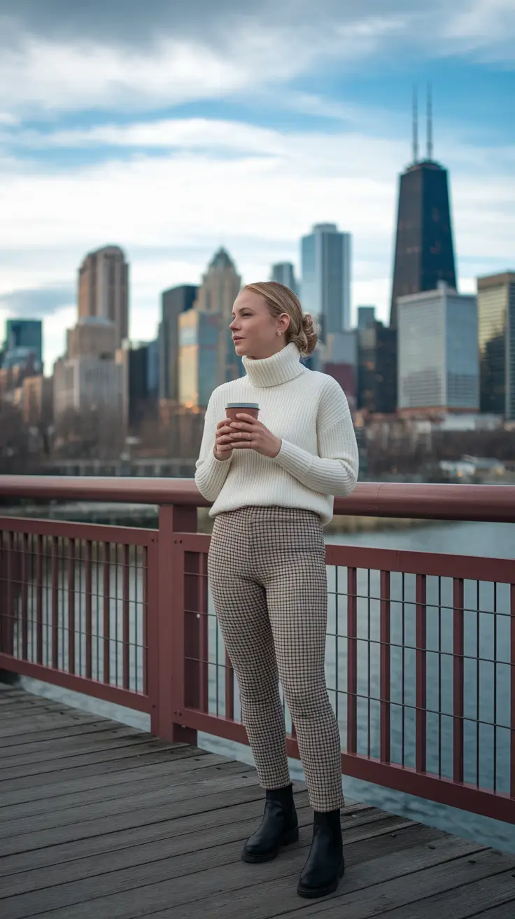 nyc fall outfits casual Cozy Layers by the Water