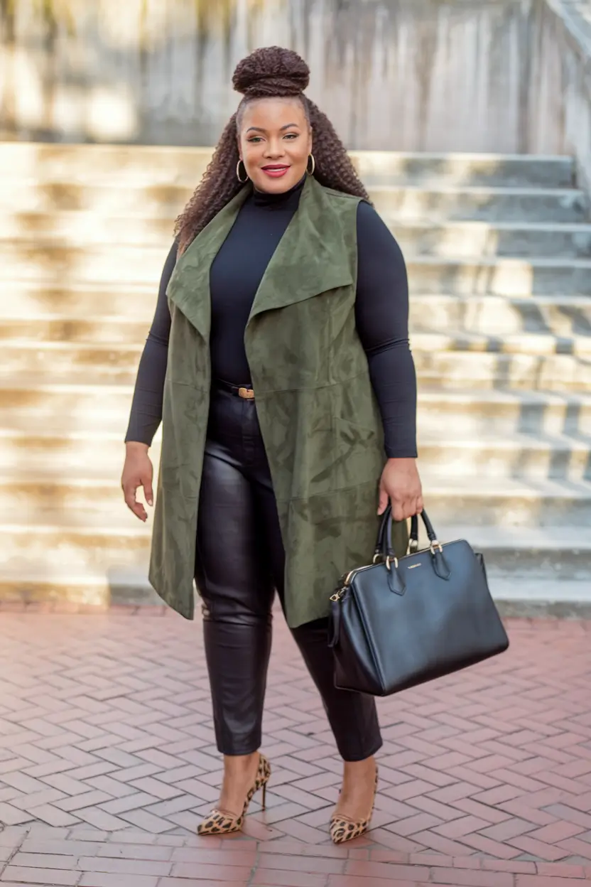 plus size fall fashion Structured, Sleek, and So Effortless