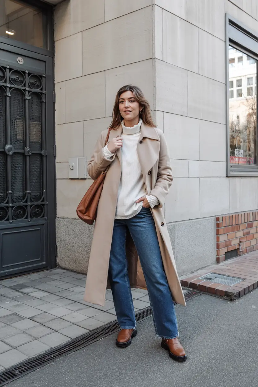 simple casual fall outfits 2025 Timeless Neutrals with Bookstore Energy