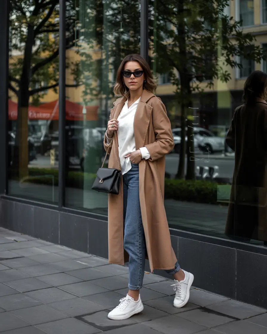 simple casual fall outfits 2025 Camel Coat Cool for the Everyday Chic