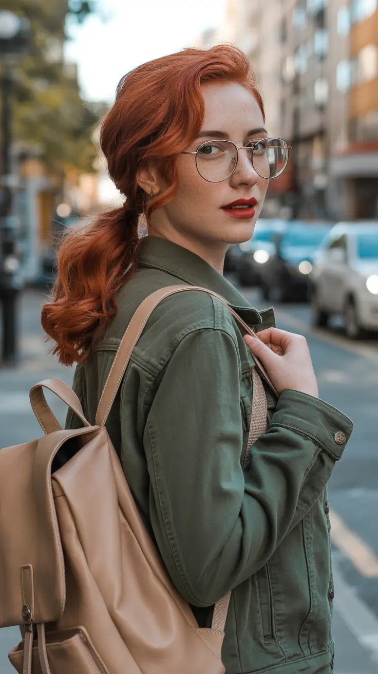 Insta-Cute Hairstyles for Fall 2025 – City-Sleek Low Pony with S-Wave