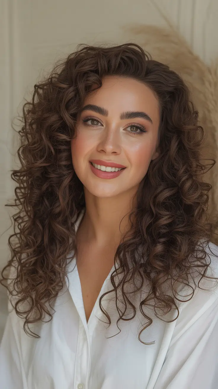 Insta-Cute Hairstyles for Fall 2025 – Cloud-Soft Corkscrew Curls with Lived-In Volume