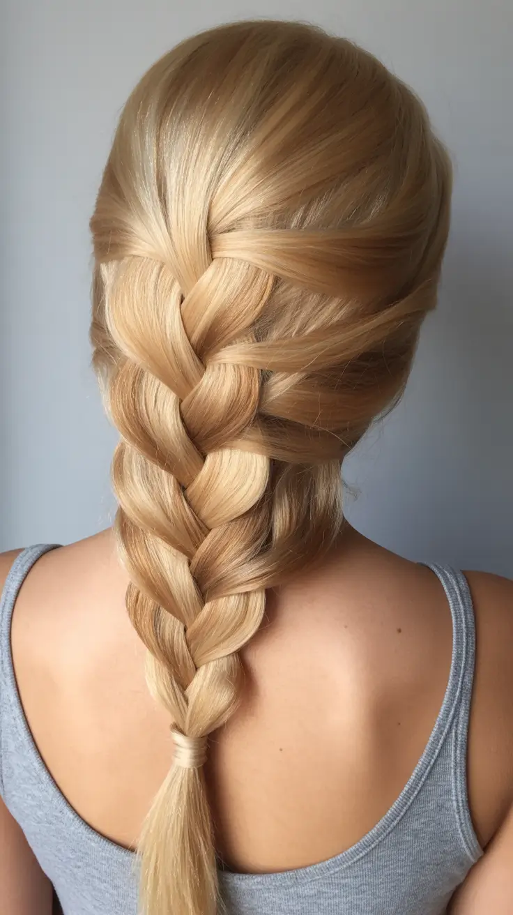 fall braids hairstyles Classic French Braid with a Modern Finish