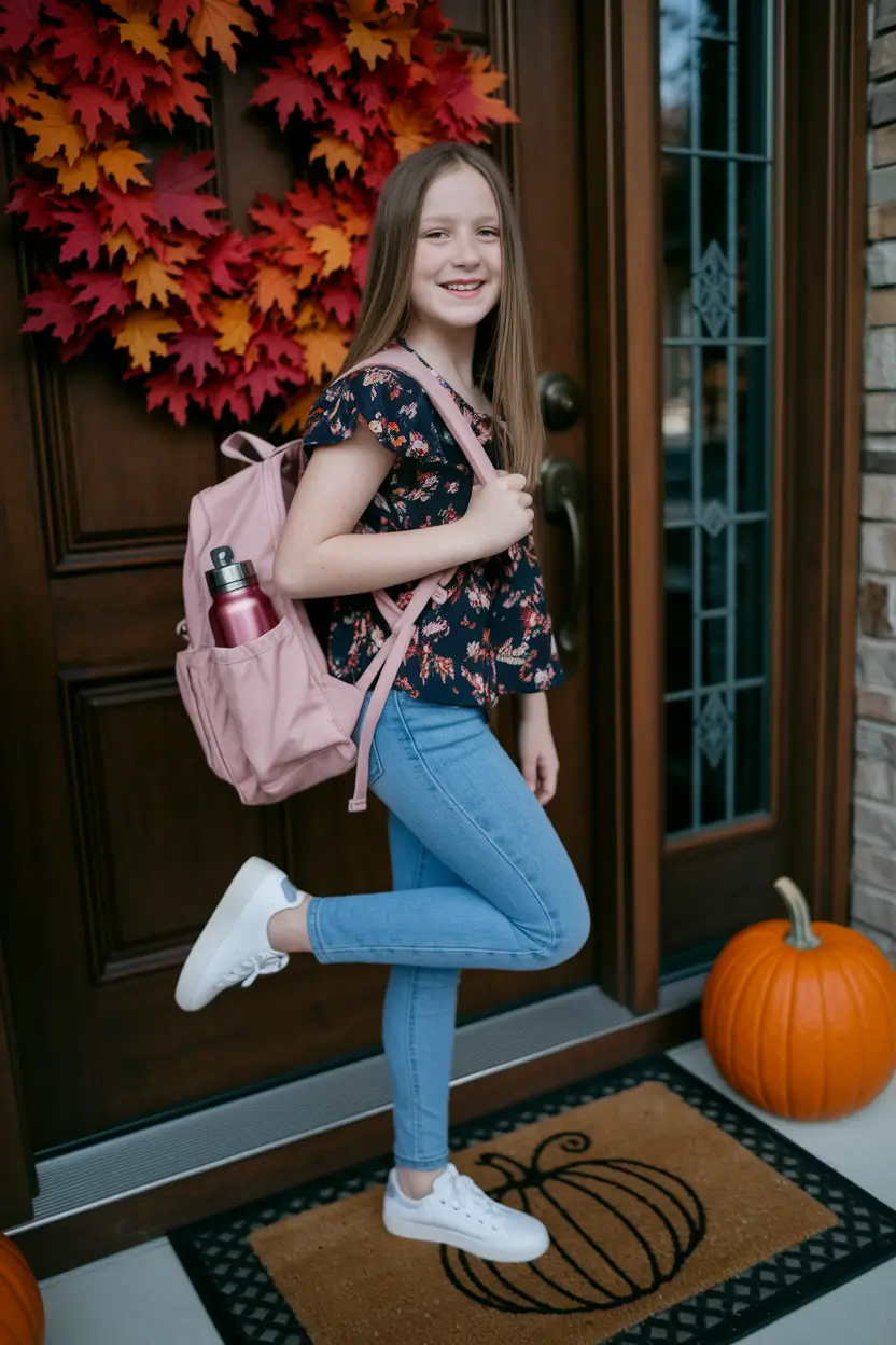 fall outfits for school pictures kids Playful & Bright for First-Day Smiles