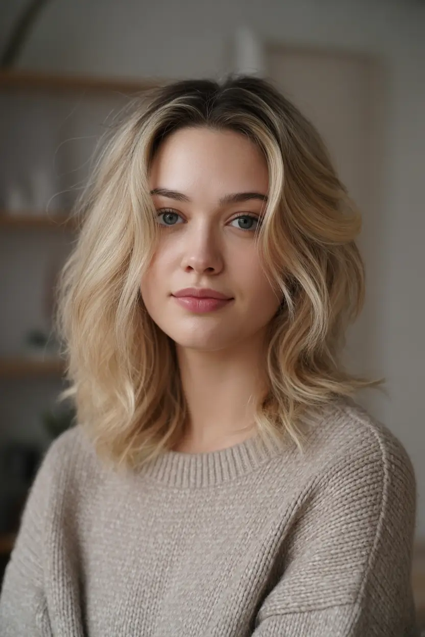 september hair color ideas - Neutral Butter Blonde with Soft Texture