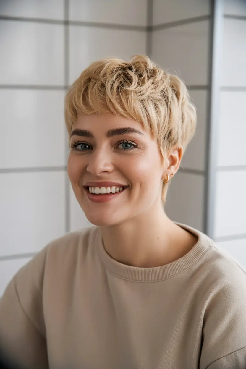fall haircuts for thin fine hair Effortless Blonde with a Soft Tousle