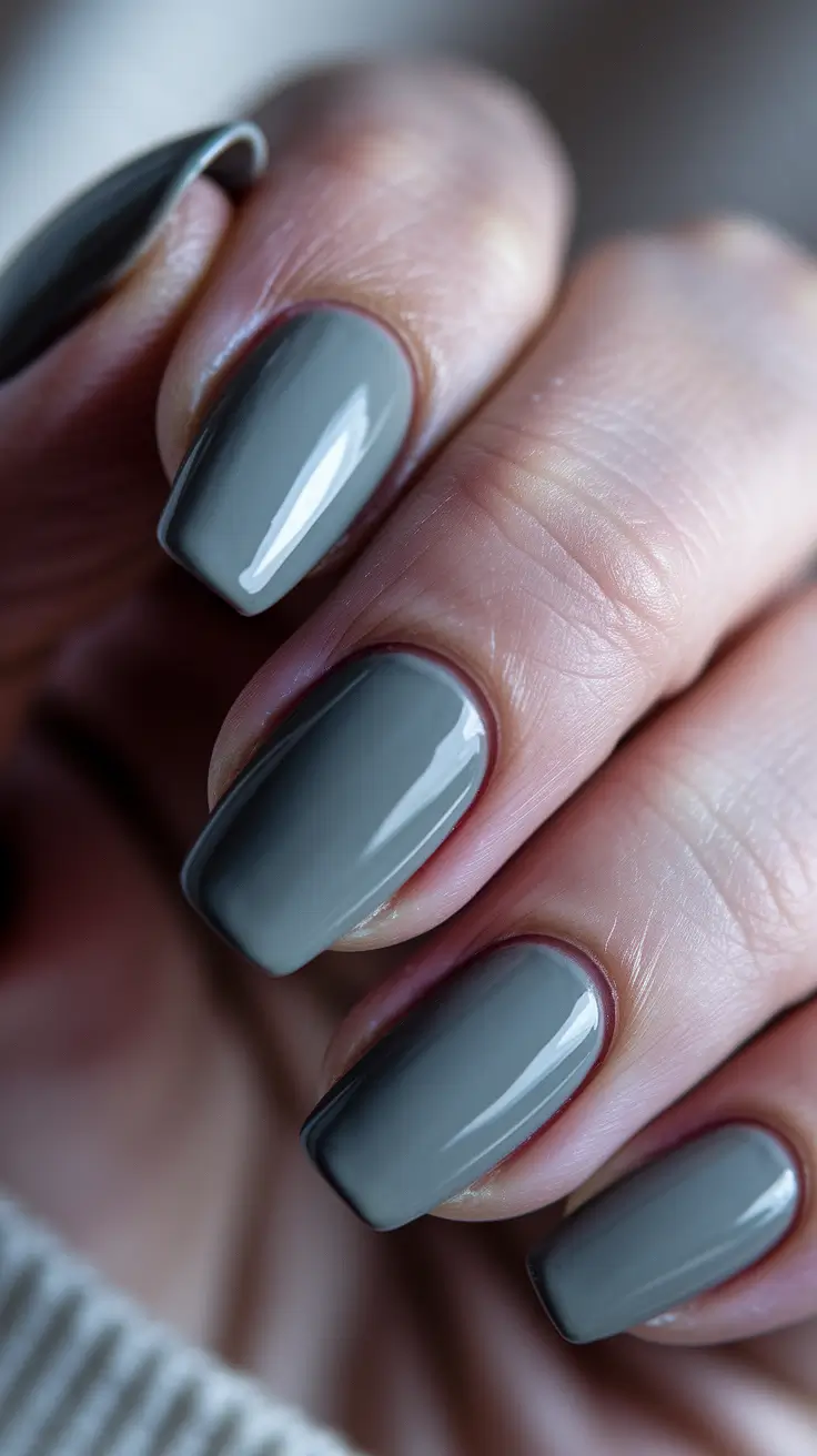 september nails color gel Cool-Toned Cement Gloss