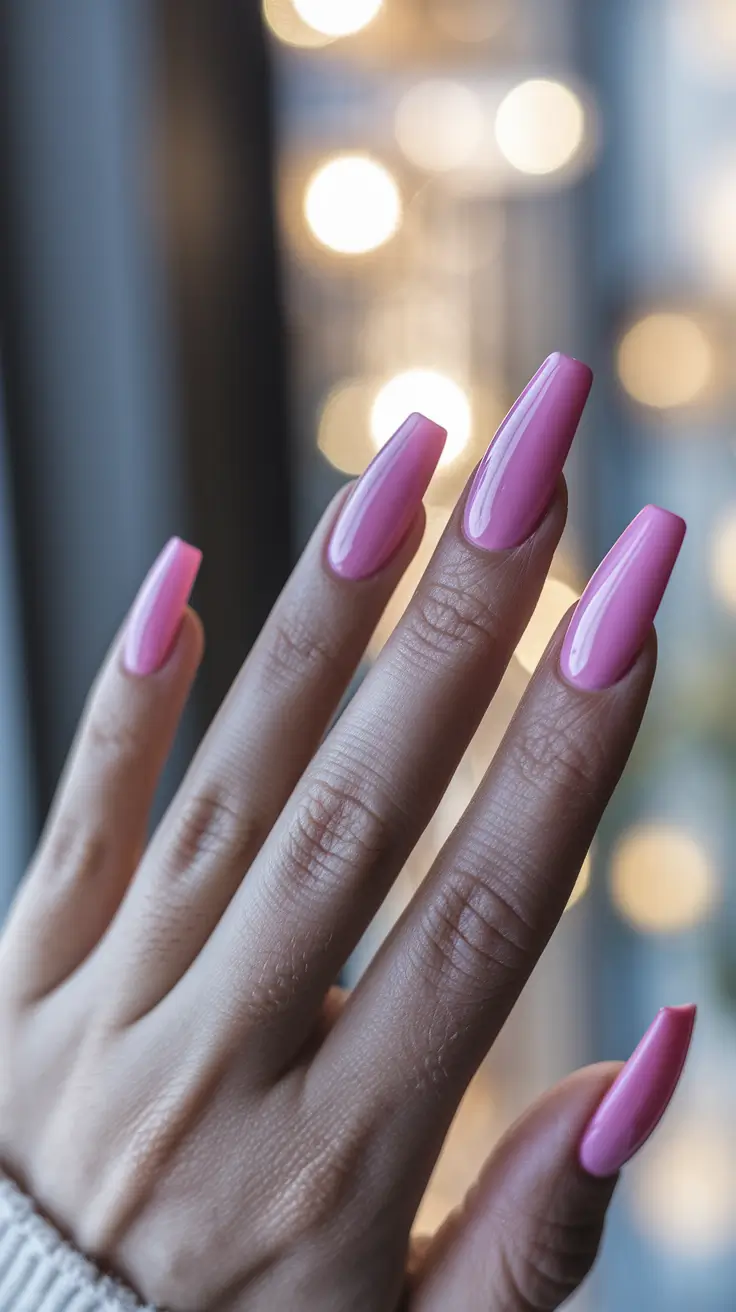 early september nails color fall Bubblegum Glam for Fall