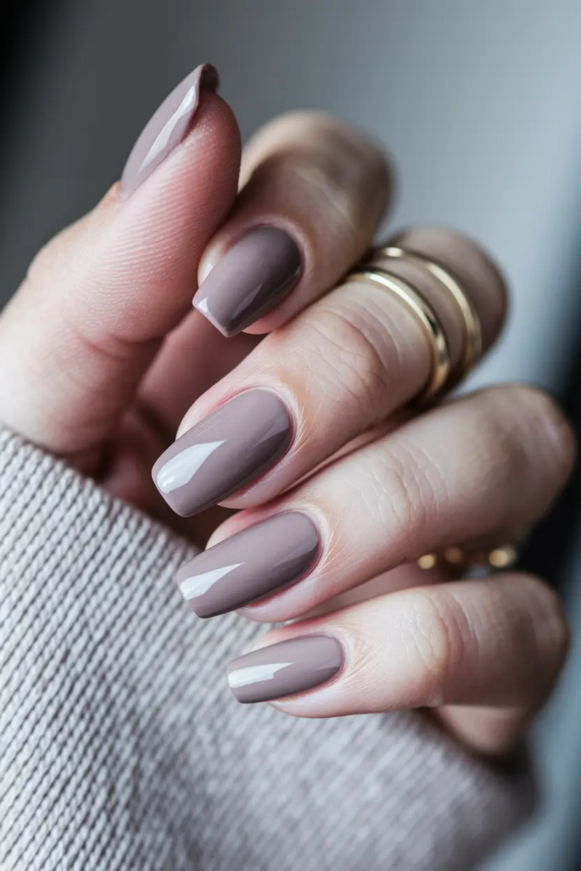 september nails color fall Muted Mauve Comfort