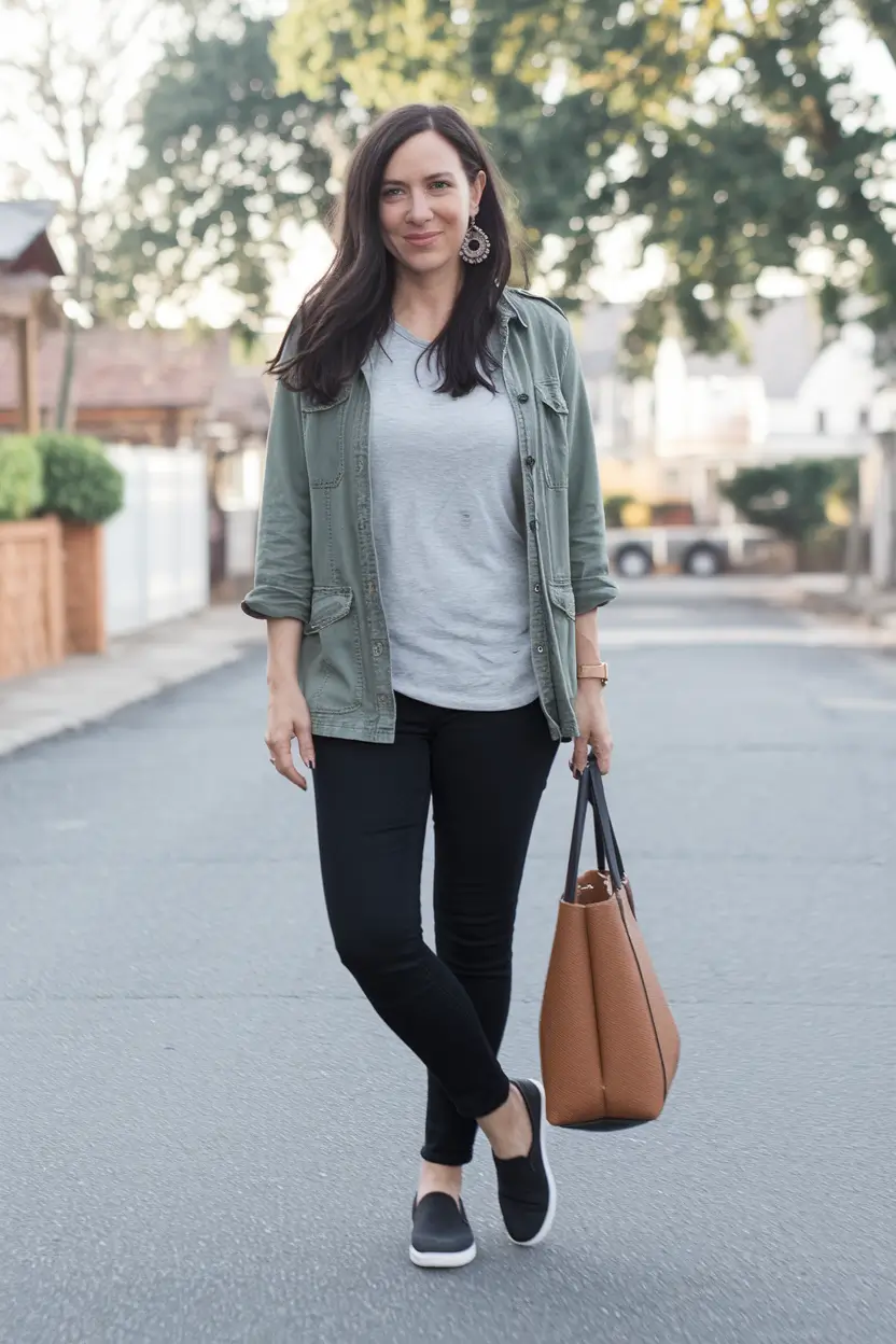 September outfits Everyday Utility with Soft Layers