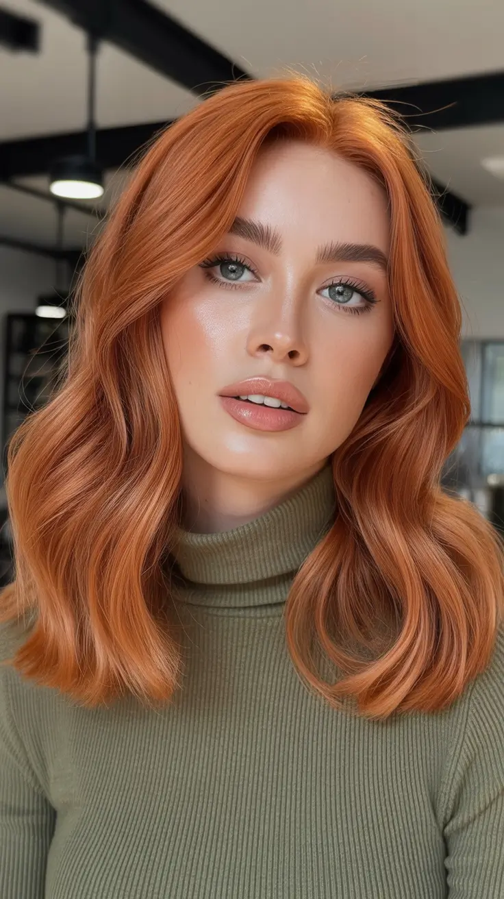 fall and winter hair colors 2025-2026 - Luminous Copper Toffee