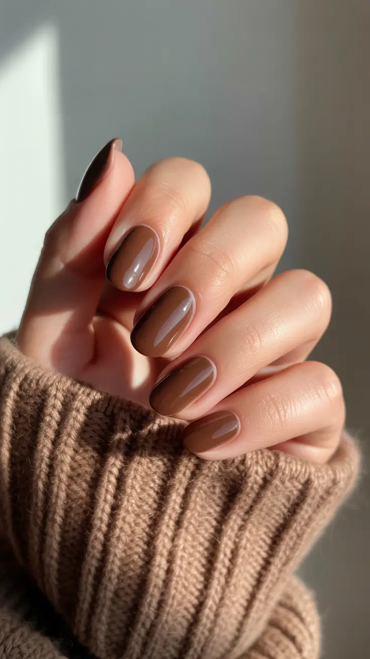 Cocoa-Latte Shorties nail color for November