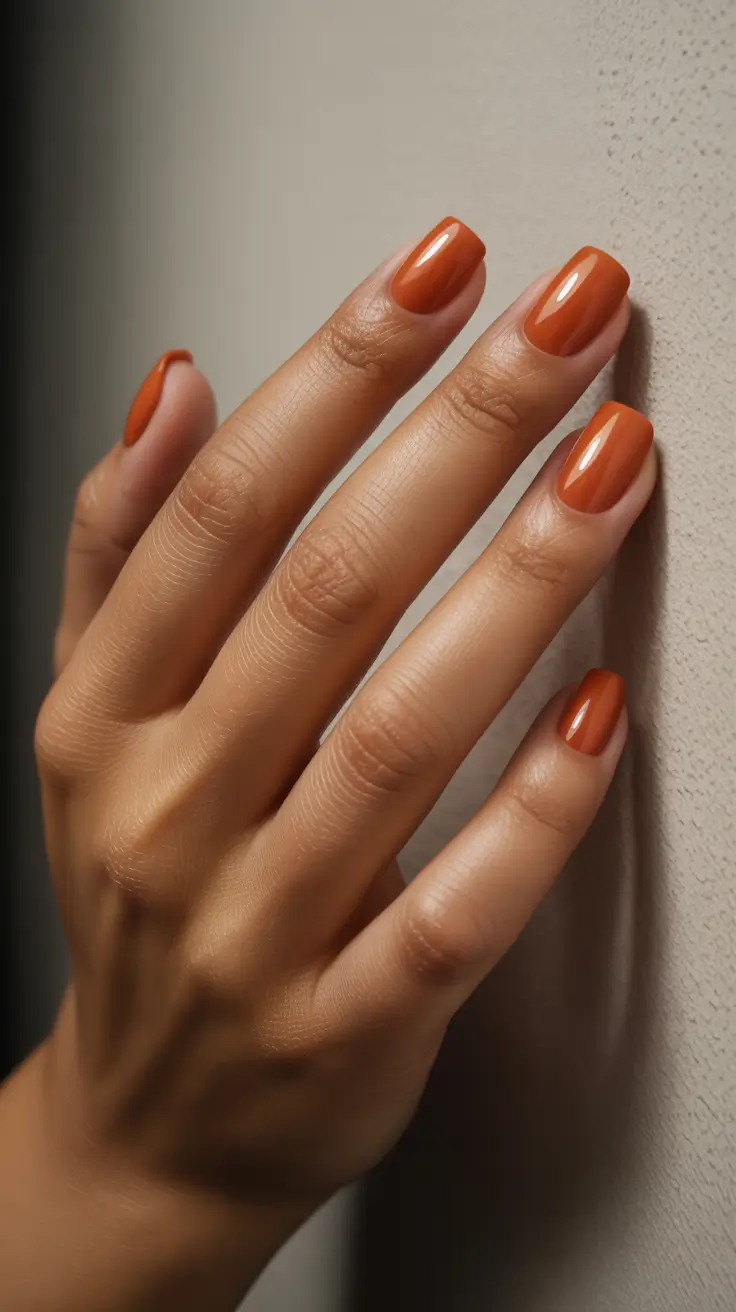nail color for november - Pumpkin Crème Short Square