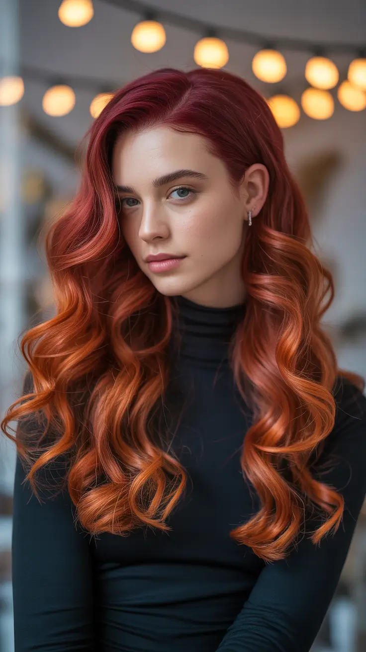 Firelight Ombré - Ruby Roots to Ember Ends