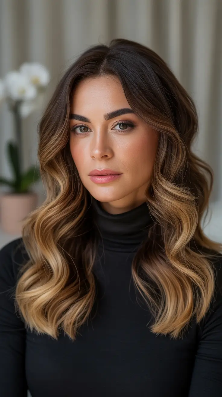 Chic Winter 2025-2026 Hair Color Inspiration - Toasted Bronde with Velvet Ends