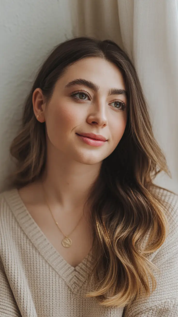 Chic Winter 2025–2026 Hair Color Inspiration - Whisper-Lite Honey Face Frame
