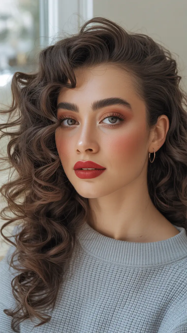 winter hair colors for brunettes ideas 2025 - 2026 - Velvety dark chocolate with cinnamon gloss