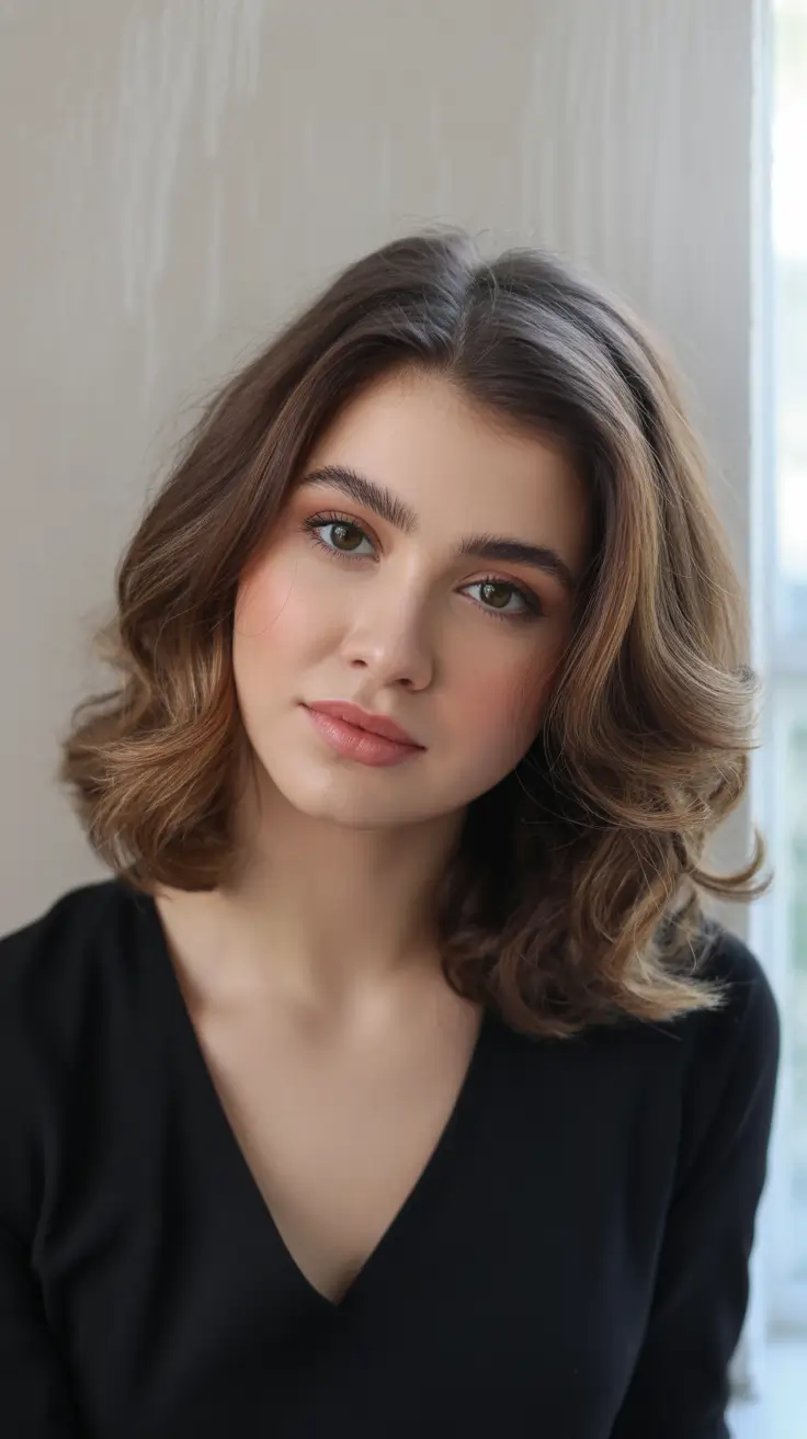 Soft Caramel-Lined Lob For Everyday Warmth.