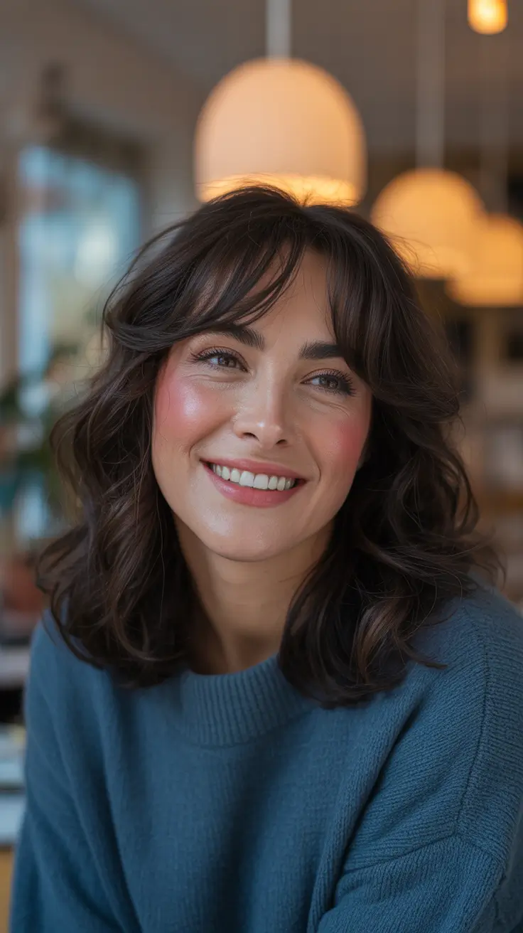 Cute Haircuts for Winter 2025-2026 - Soft Shag With Curtain Bangs