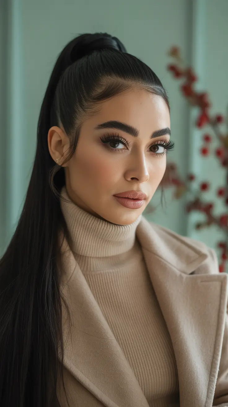 Cute Hairstyle Looks Winter 2025–2026 Sleek High Pony With Polished Edges