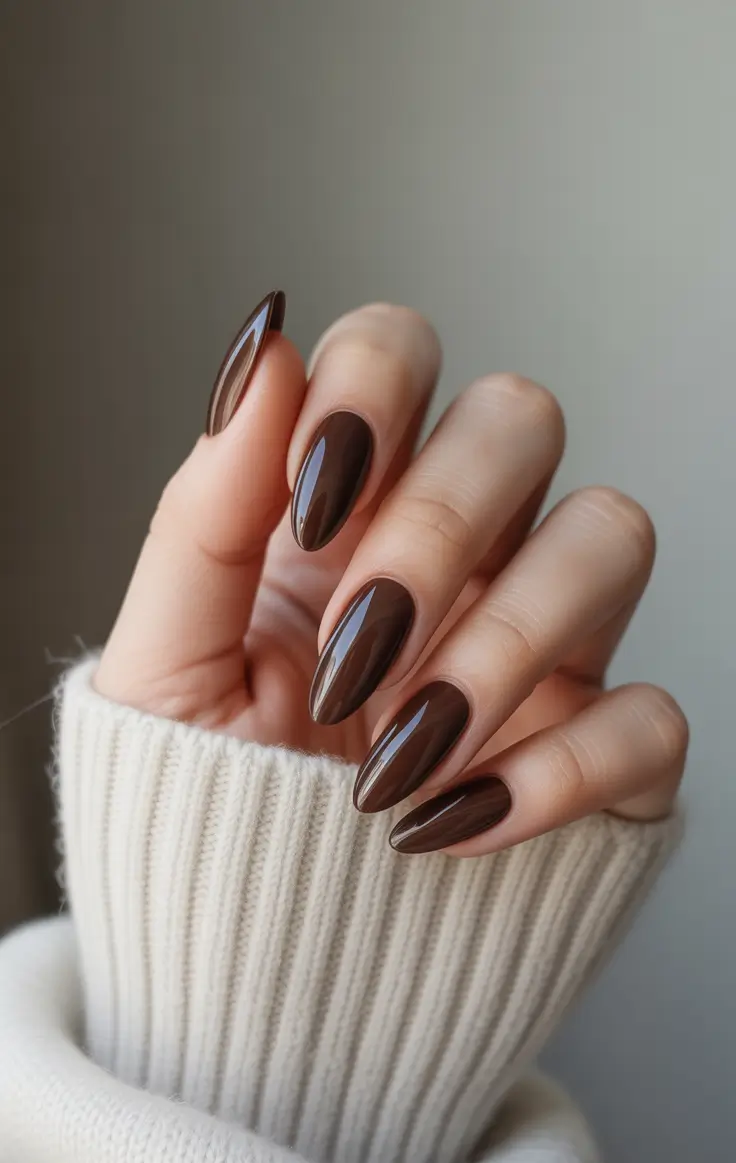 Fall Nail Color Inspo for December 2025 - Molten Hot Chocolate