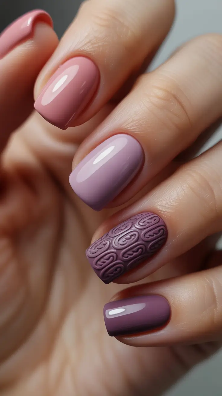 Pink Winter Nails 2025-2026 - Cozy Sweater Pinks, Mixed Finishes
