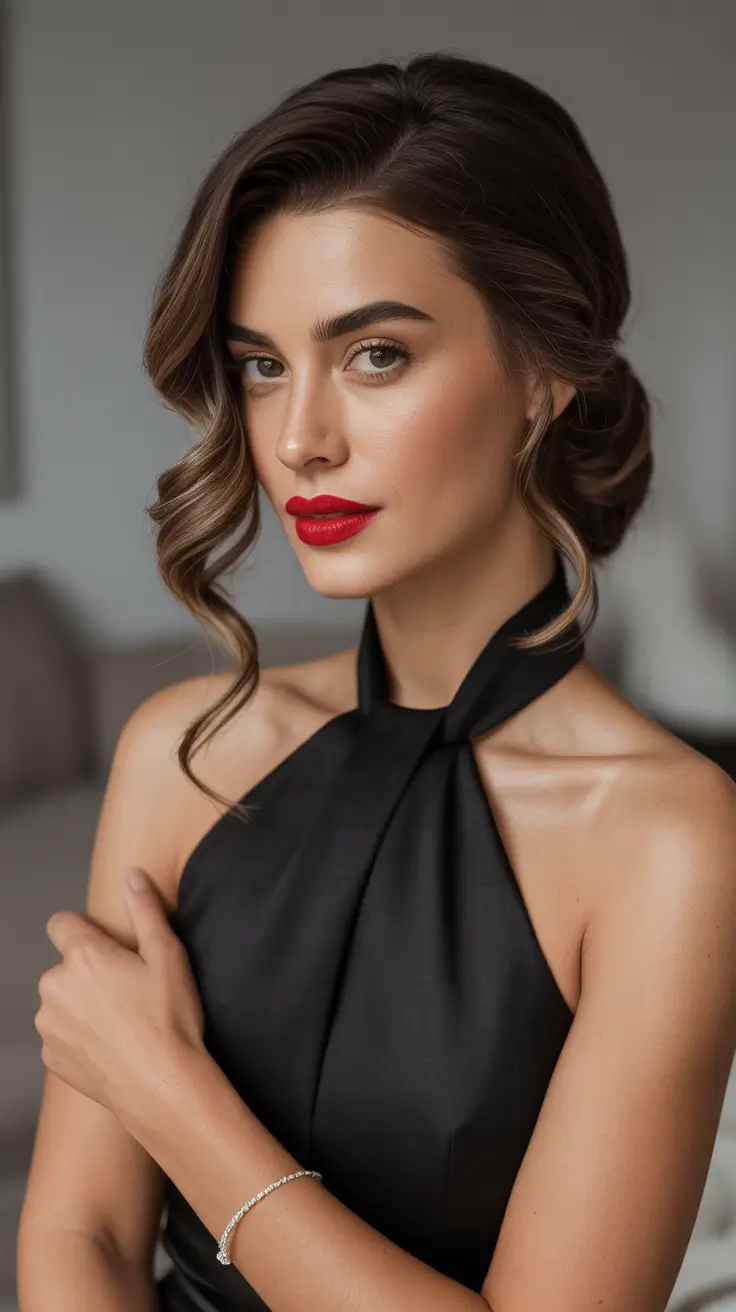 Winter 2025–2026 Formal Hairstyles for Women - Classic Nape Chignon With Face-Framing Tendrils