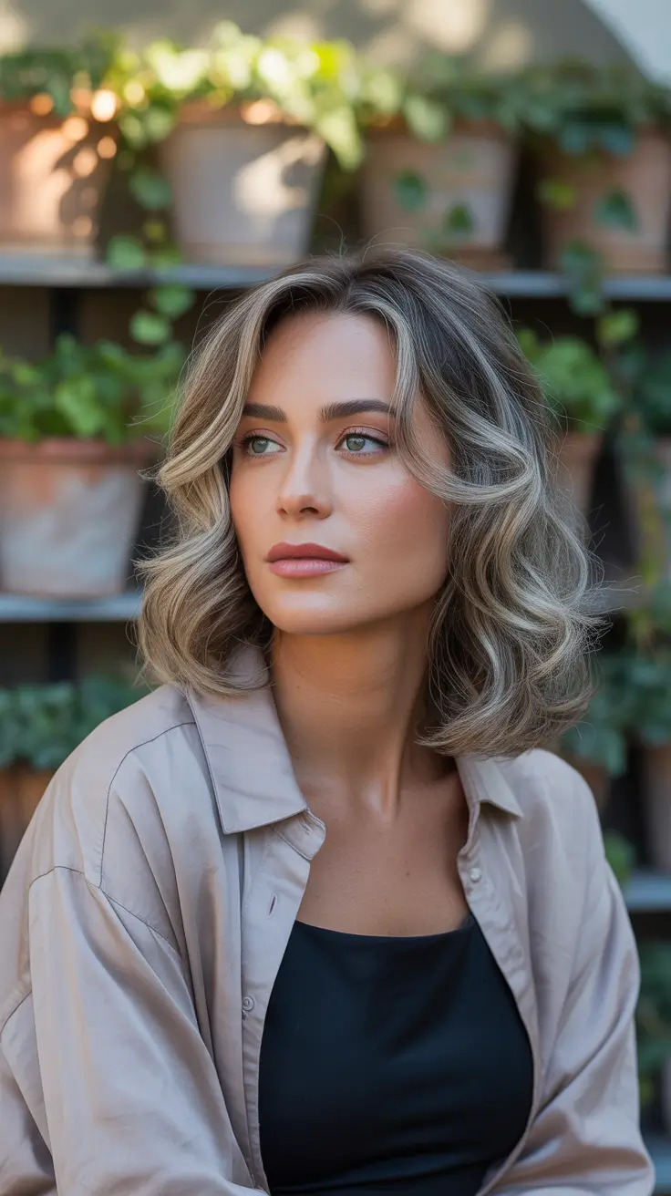 Soft Smoke-Blonde Waves With Face Frame: Winter 2025-2026 Edition.