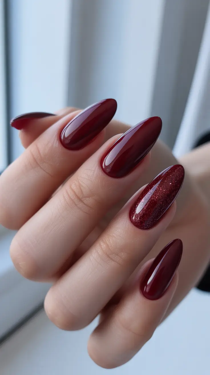 Trendy Winter Nails 2025-2026 - Mulled Wine Reds