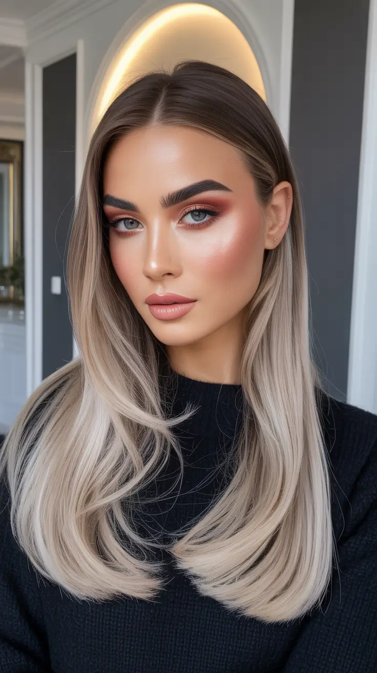 Ash Blonde Hair Color 2026 - Sleek Matte Ash Lengths