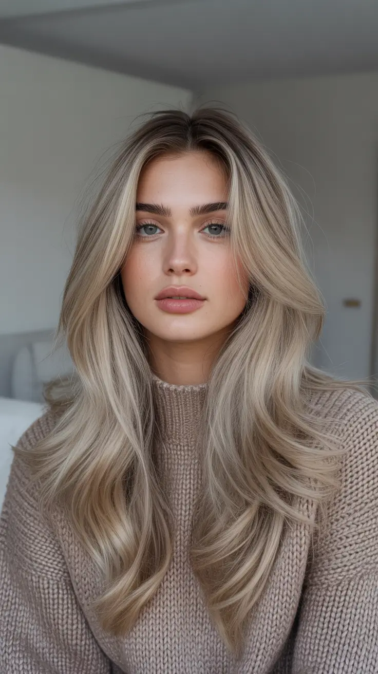 Ash Blonde Hair Color 2026 - Creamy Milk Tea Ash Layers