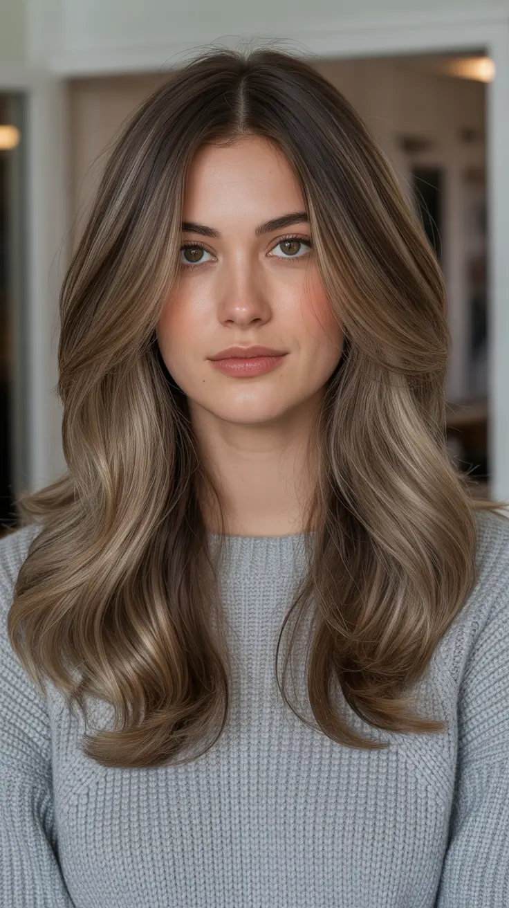 Ash Brown Hair Color 2026 - Milk Tea Ash Brown Layers For Everyday Luxe