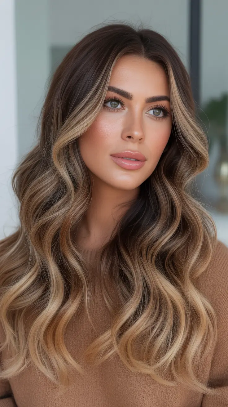 Balayage hair color ideas 2026 - Bronde Waves With Sunlit Face Frame