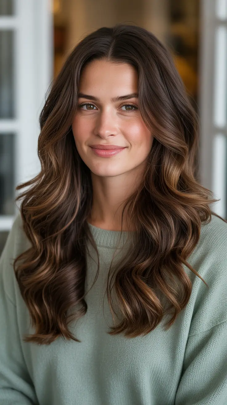 Balayage hair color ideas 2026 Soft Espresso Balayage For Everyday